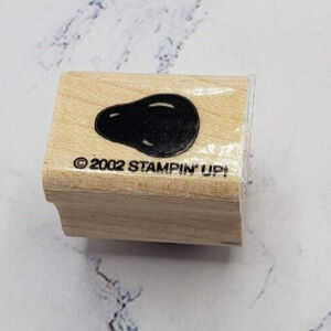 Stampin Up Pear Shaped Border Wood Mounted Rubber Stamp